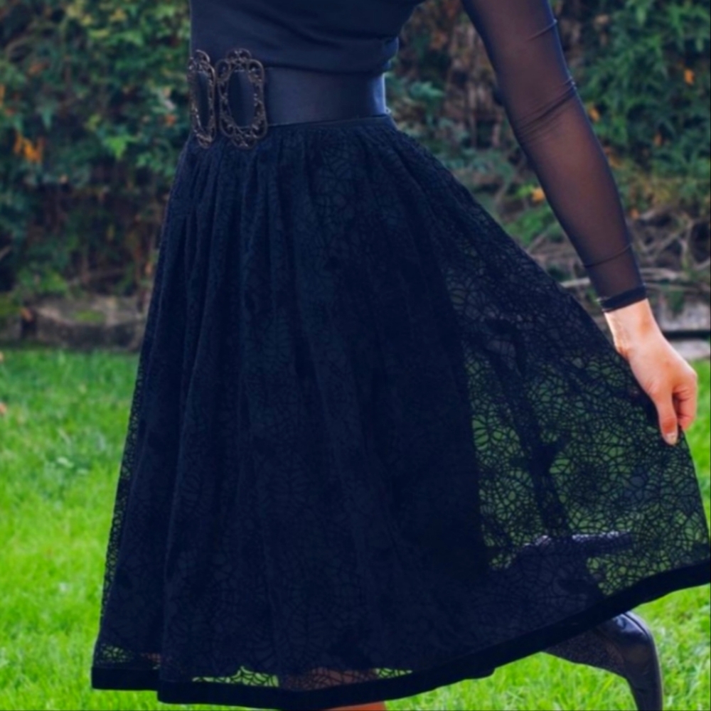 Hell Bunny Spiderweb skirt